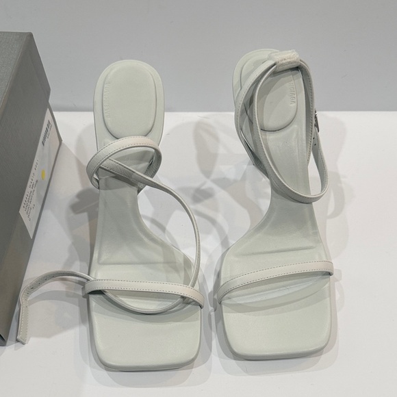 Balenciaga Shoes - Balenciaga White Strappy Heels